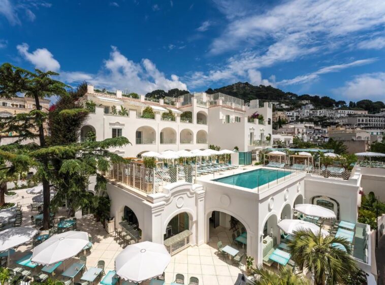 Hotel La Palma em Capri, na Itália, reabre no coração da ilha